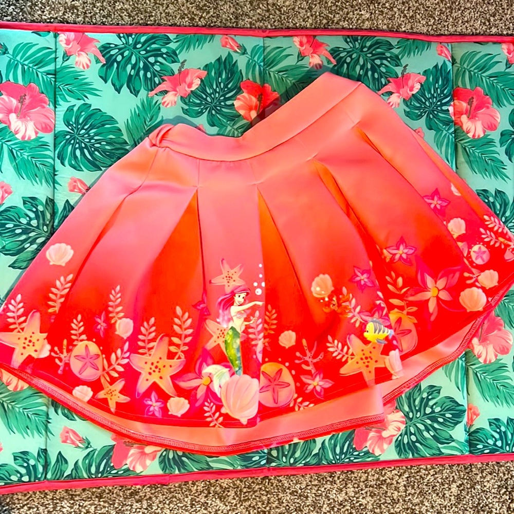 Disney Pink The Little Mermaid Ariel Skirt, size 11/12, but can be Adult size:S